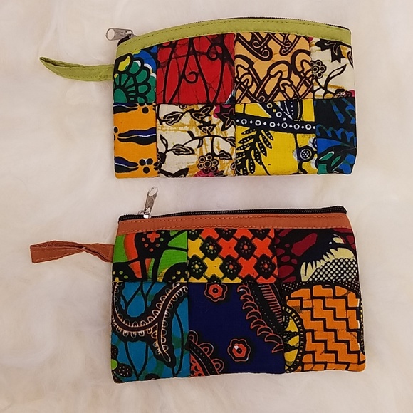 Handmade Bags Handmade African Uganda Patchwork Cloth Coin Purse
